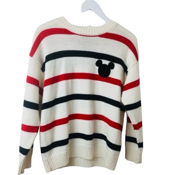 Disney X Forever 21 Other - Disney Forever 21 Mickey Mouse Sweater Red White Black  Sz S